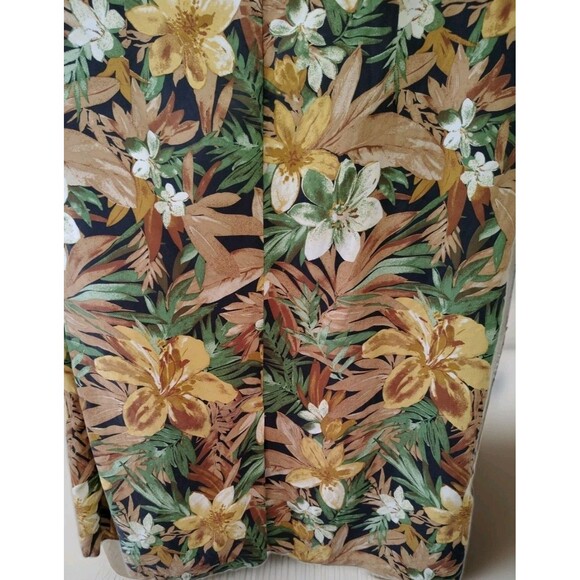 Anna And Frank Maxi Dress Size M Floral 100% Silk Sleeveless Zip - Picture 8 of 9